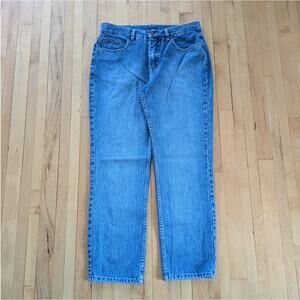 Vintage NY New York Low Rise Jeans Size 12P Blue Pants Loose Relaxed Faded 32x29